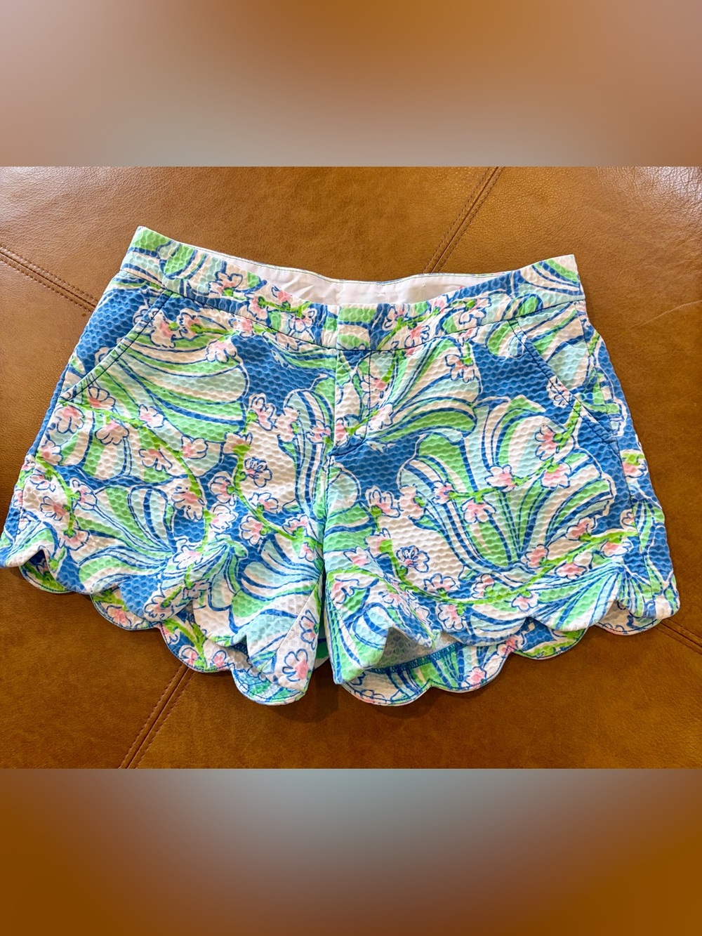 Lilly Pulitzer The Buttercup Shorts In Bay Blue Coasting - Picture 2 of 5